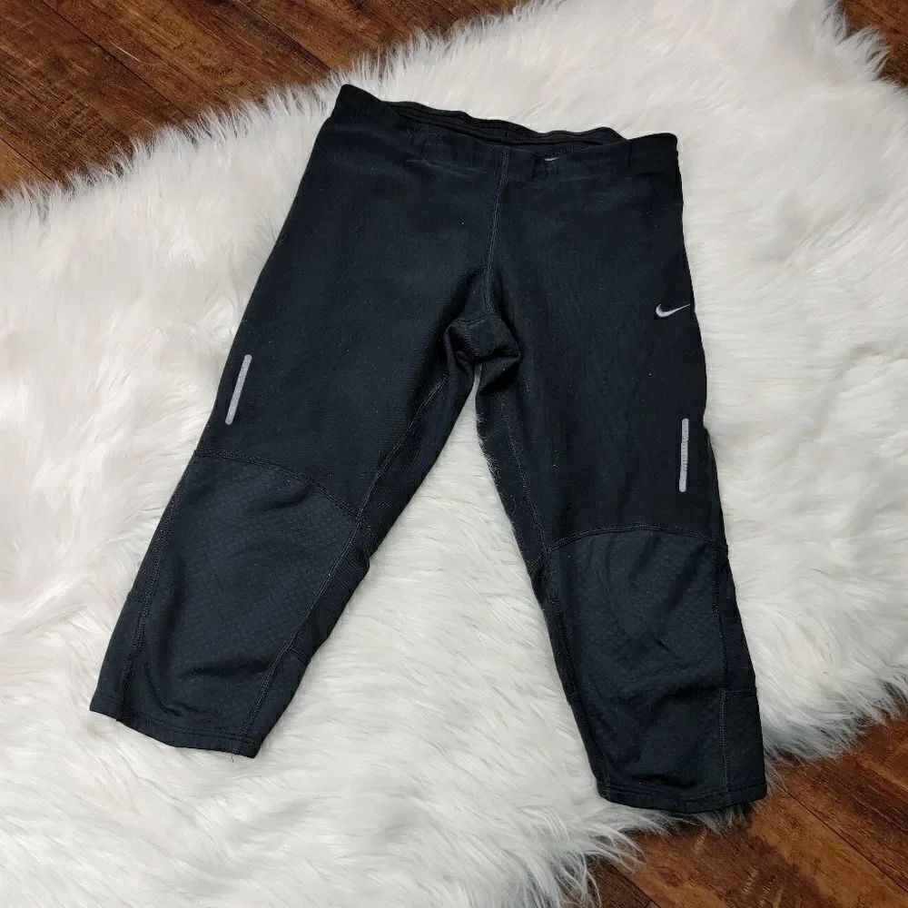 Nike Womens Tech Running Capris Size Small Cropped - Picture 7 of 10